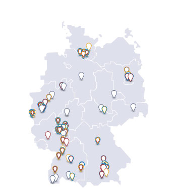 Unsere Mitglieder und ihre Standorte